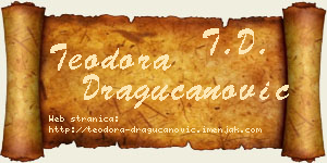 Teodora Dragucanović vizit kartica
